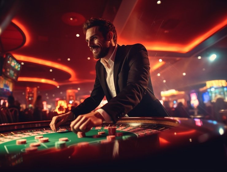 Step 1: Access the casino lobby Step 1: Account dashboard with casino menu open